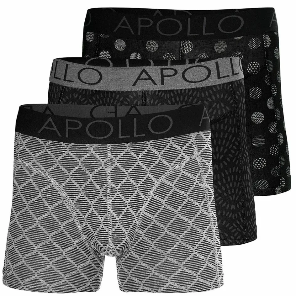 Apollo Sportondergoed*Onderbroek heren multi black 3-pack