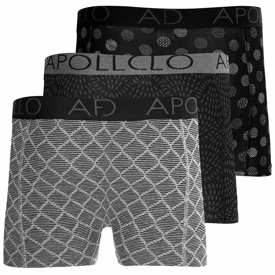 Apollo Sportondergoed*Onderbroek heren multi black 3-pack