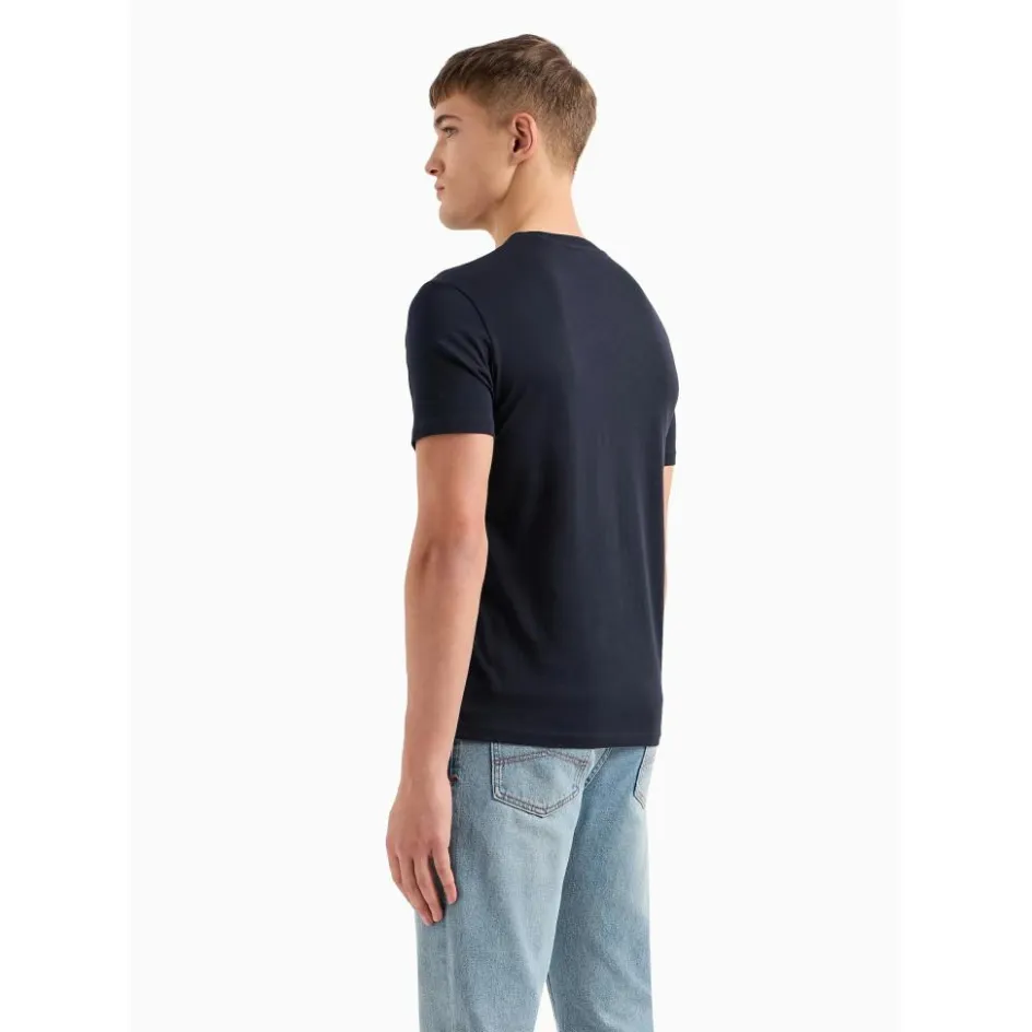 Armani Exchange Shirts, Polo's & Blouses* 8NZT91Z8H4Z shirt heren navy blue