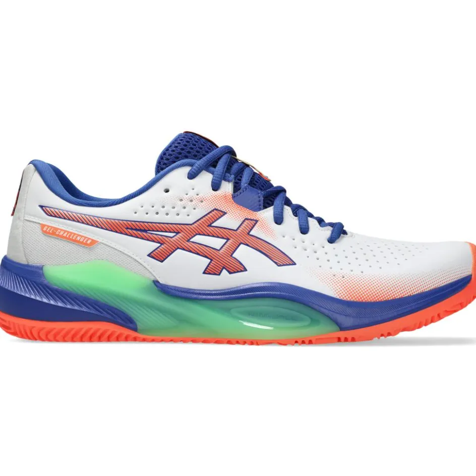 Asics Padelschoenen*GEL-CHALLENGER 15 padelschoenen heren white vivid coral