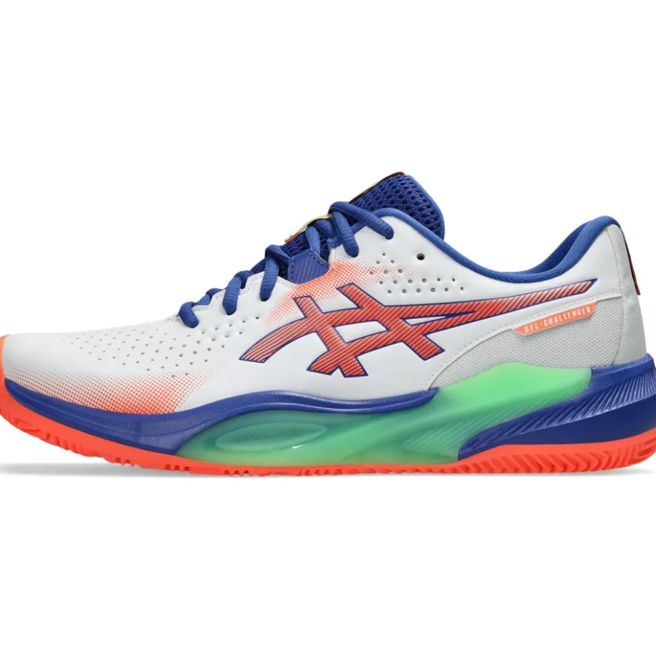 Asics Padelschoenen*GEL-CHALLENGER 15 padelschoenen heren white vivid coral