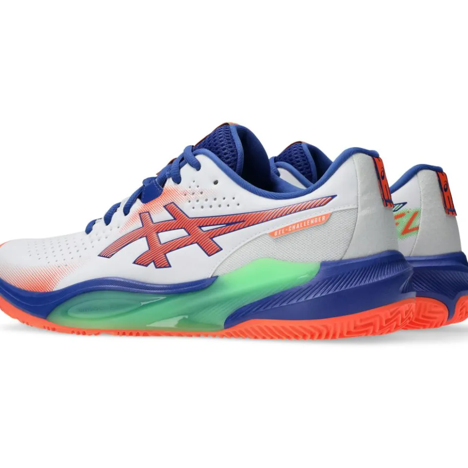 Asics Padelschoenen*GEL-CHALLENGER 15 padelschoenen heren white vivid coral