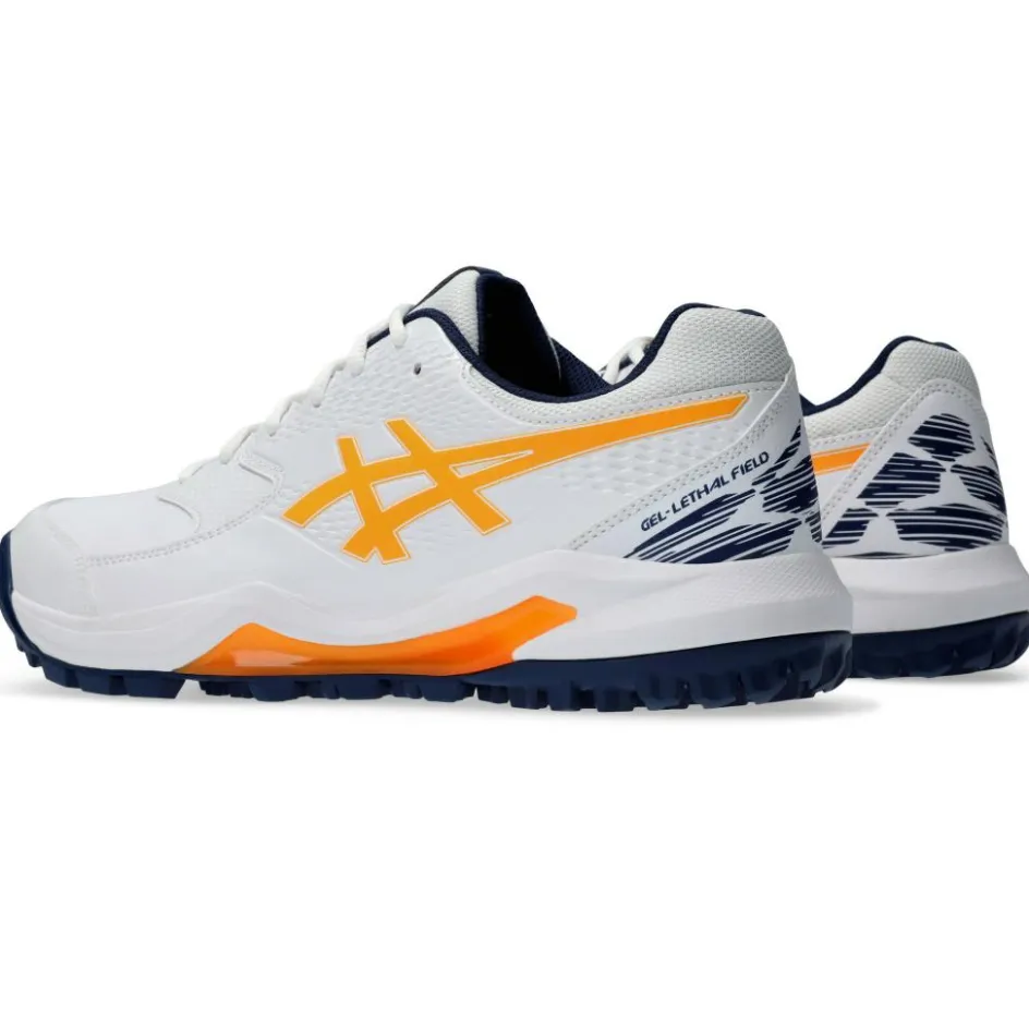 Asics Hockeyschoenen*GEL-LETHAL FIELD 2 hockeyschoenen dames white stadium orange