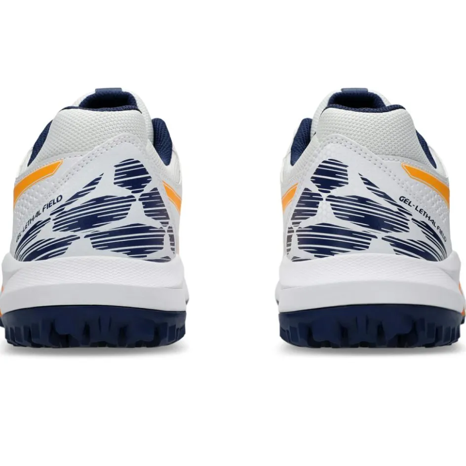 Asics Hockeyschoenen*GEL-LETHAL FIELD 2 hockeyschoenen dames white stadium orange