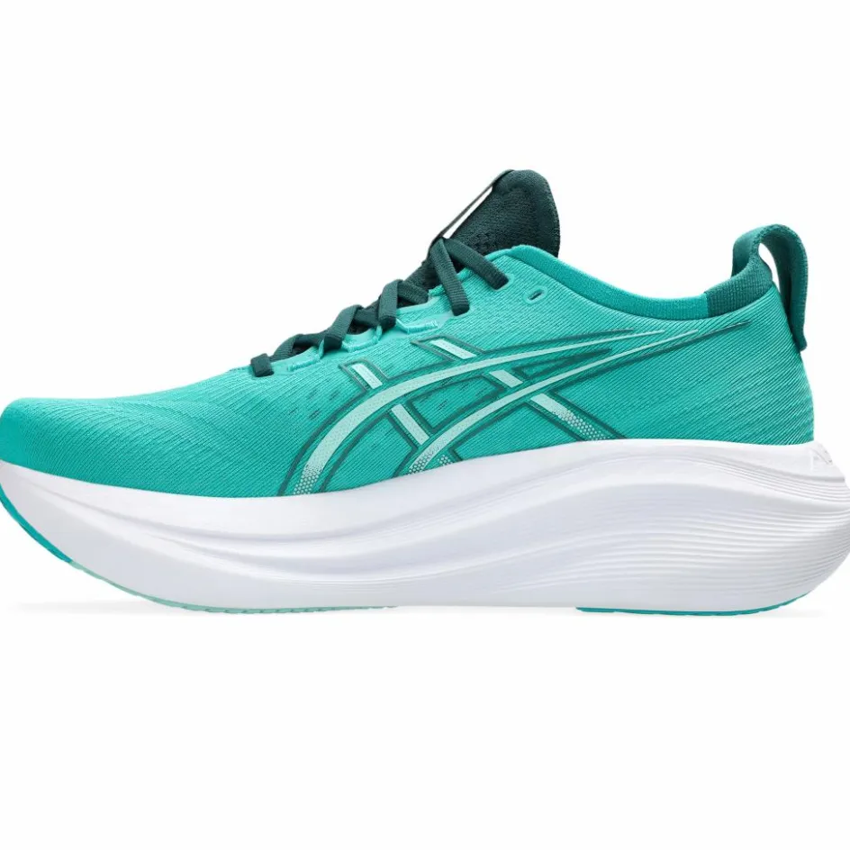 Asics Hardloopschoenen*Gel-Nimbus 27 hardloopschoenen heren wave teal saxon green