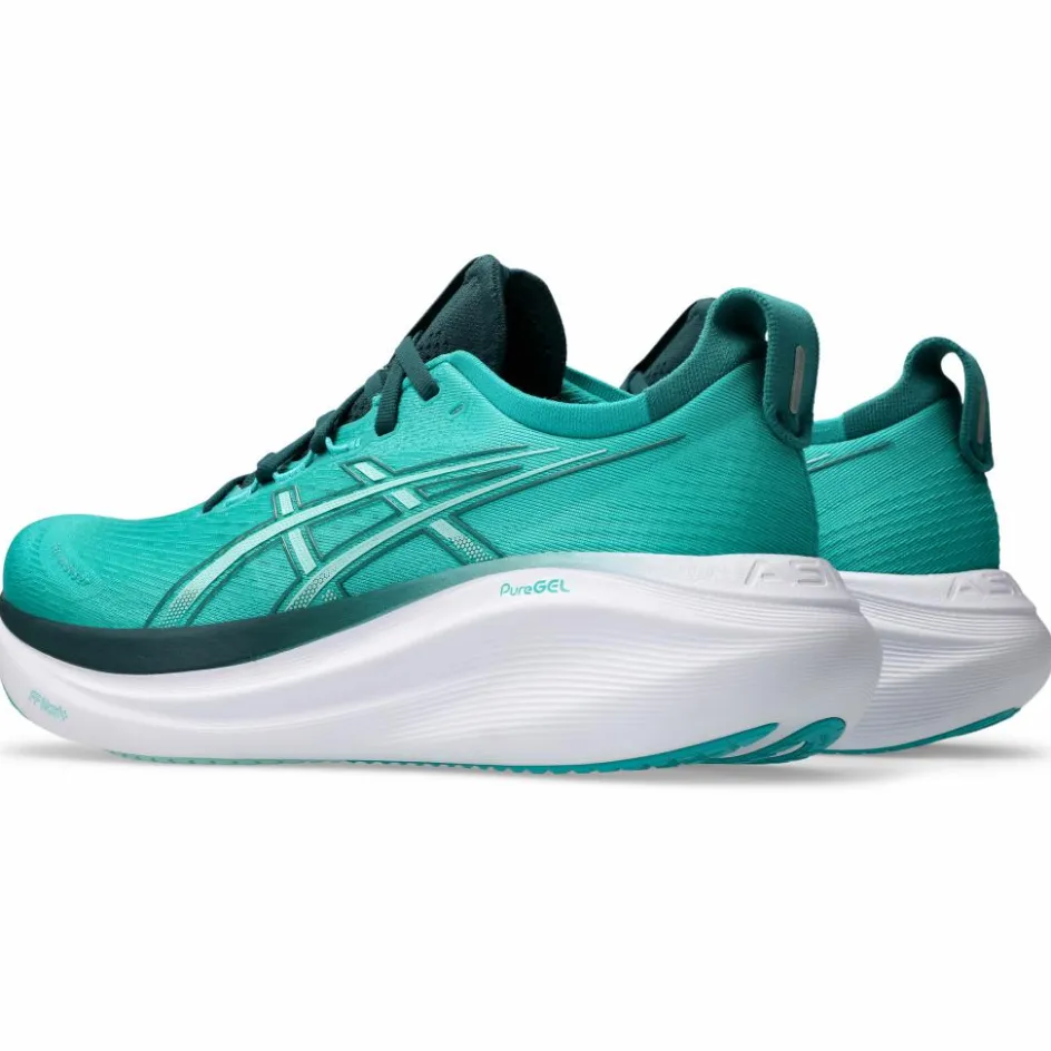 Asics Hardloopschoenen*Gel-Nimbus 27 hardloopschoenen heren wave teal saxon green