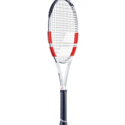 Babolat Tennisracket*Pure Strike 100 Gen4 tennisracket wit rood ZWART