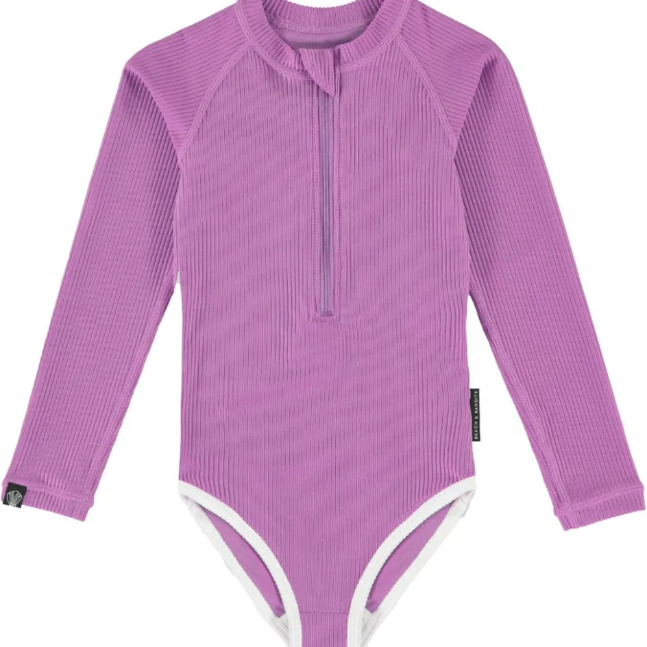 Beach & Bandits Badpakken* Orchid Ribbed badpak junior purple