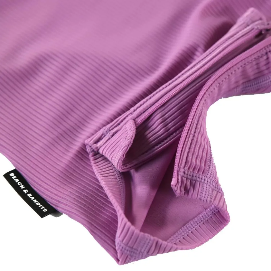 Beach & Bandits Badpakken* Orchid Ribbed badpak baby purple