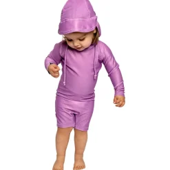 Beach & Bandits Badpakken* Orchid Ribbed badpak baby purple