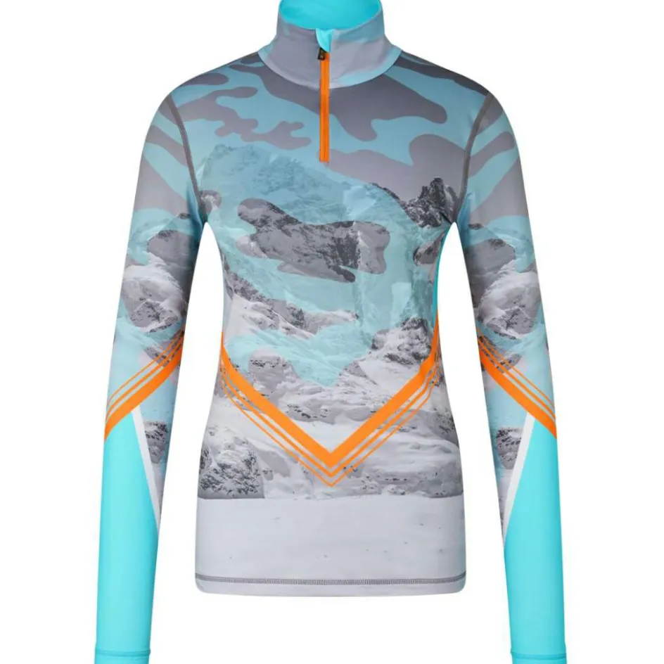 Bogner Fire+Ice Skipullies|Wintersport* Ilvy skipully dames light blue grey orange