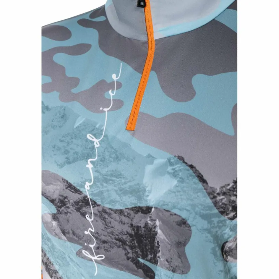 Bogner Fire+Ice Skipullies|Wintersport* Ilvy skipully dames light blue grey orange