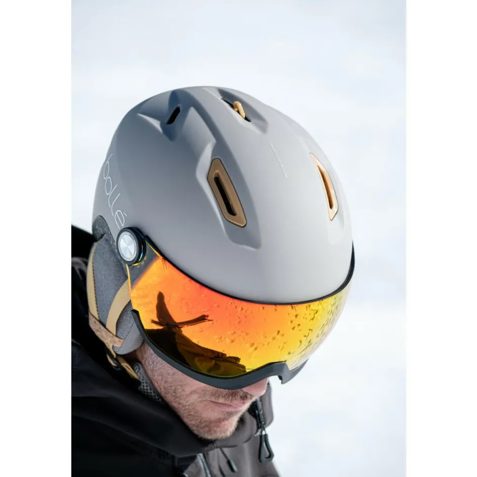 Bollé Skihelmen|Wintersport*ECO V-ATMOS skihelm oatmeal matte - 59 - 62 cm