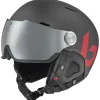 Bollé Skihelmen|Wintersport*MIGHT VISOR skihelm titanium red matte - 52 - 55 cm