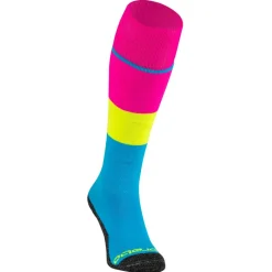 Brabo Hockeykleding*Blocks hockeysokken neon colorblock