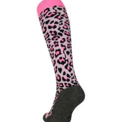 Brabo Hockeykleding*Cheetah hockeysokken soft pink