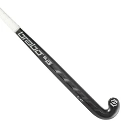 Brabo Hockeystick*Elite 5 Carbon WTB Extreme Low Bow hockeystick  black silver - 36,5 inch L