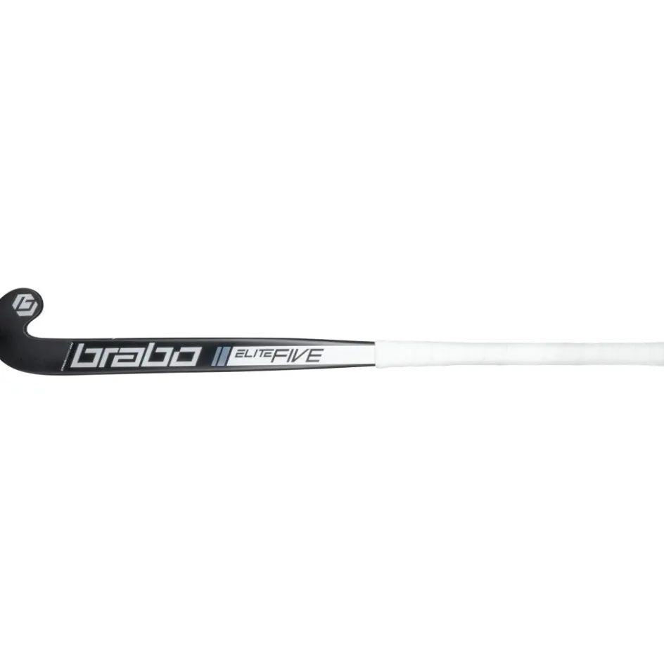 Brabo Hockeystick*Elite 5 Carbon WTB Low Bow hockeystick black white