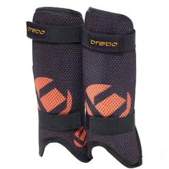 Brabo Hockey Bescherming*F3 scheenbeschermers junior black orange
