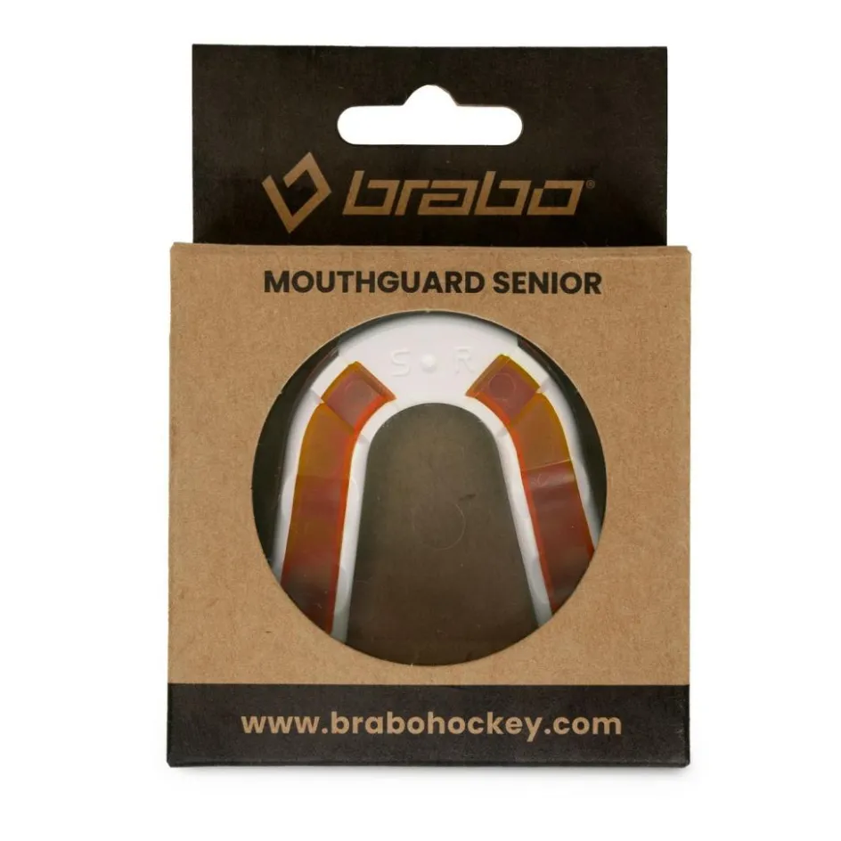 Brabo Hockey Bescherming*gebitsbeschermer trans orange white