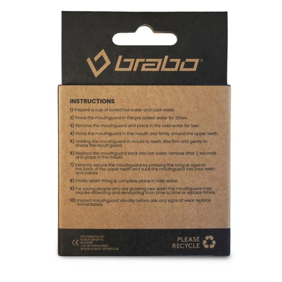 Brabo Hockey Bescherming*gebitsbeschermer trans orange white