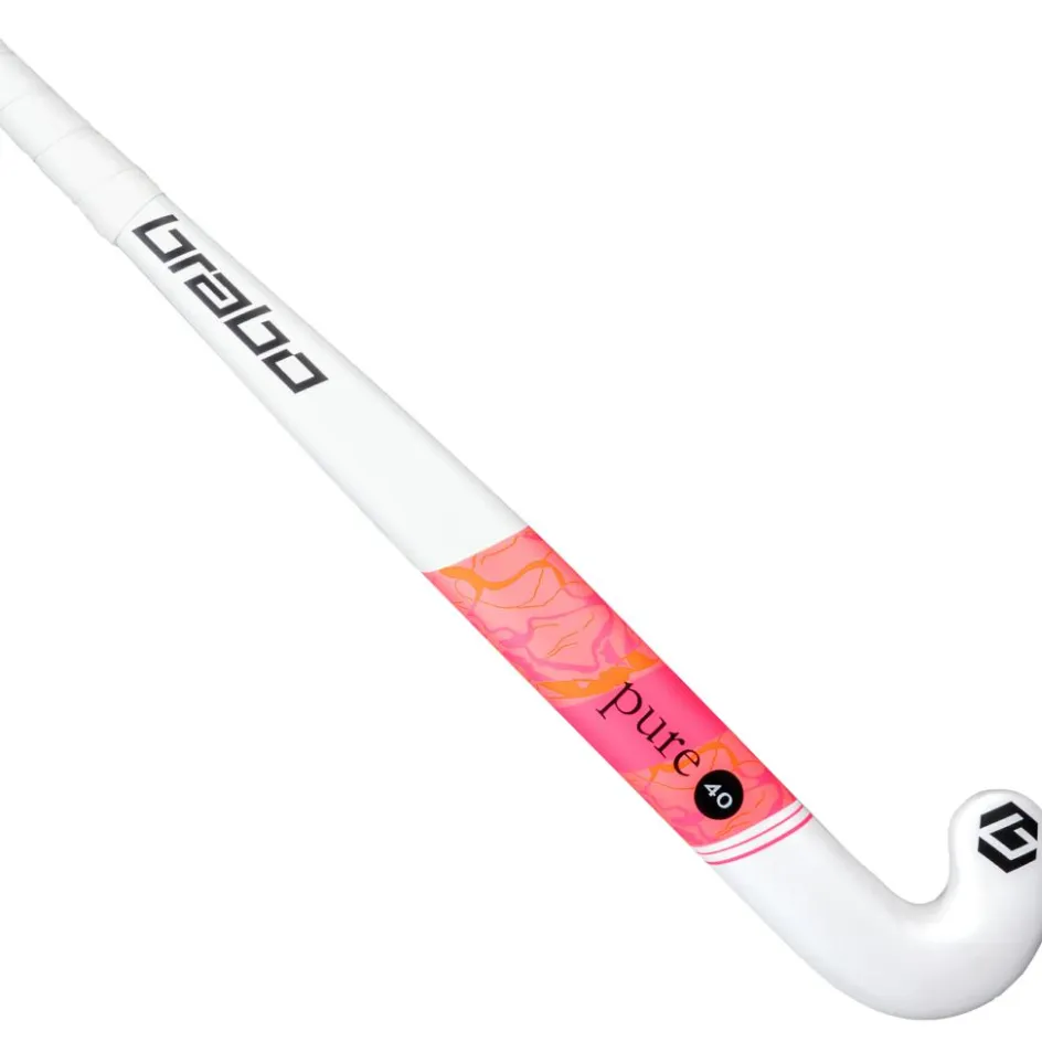 Brabo Hockeystick*G-Force Pure 40 hockeystick junior white pink