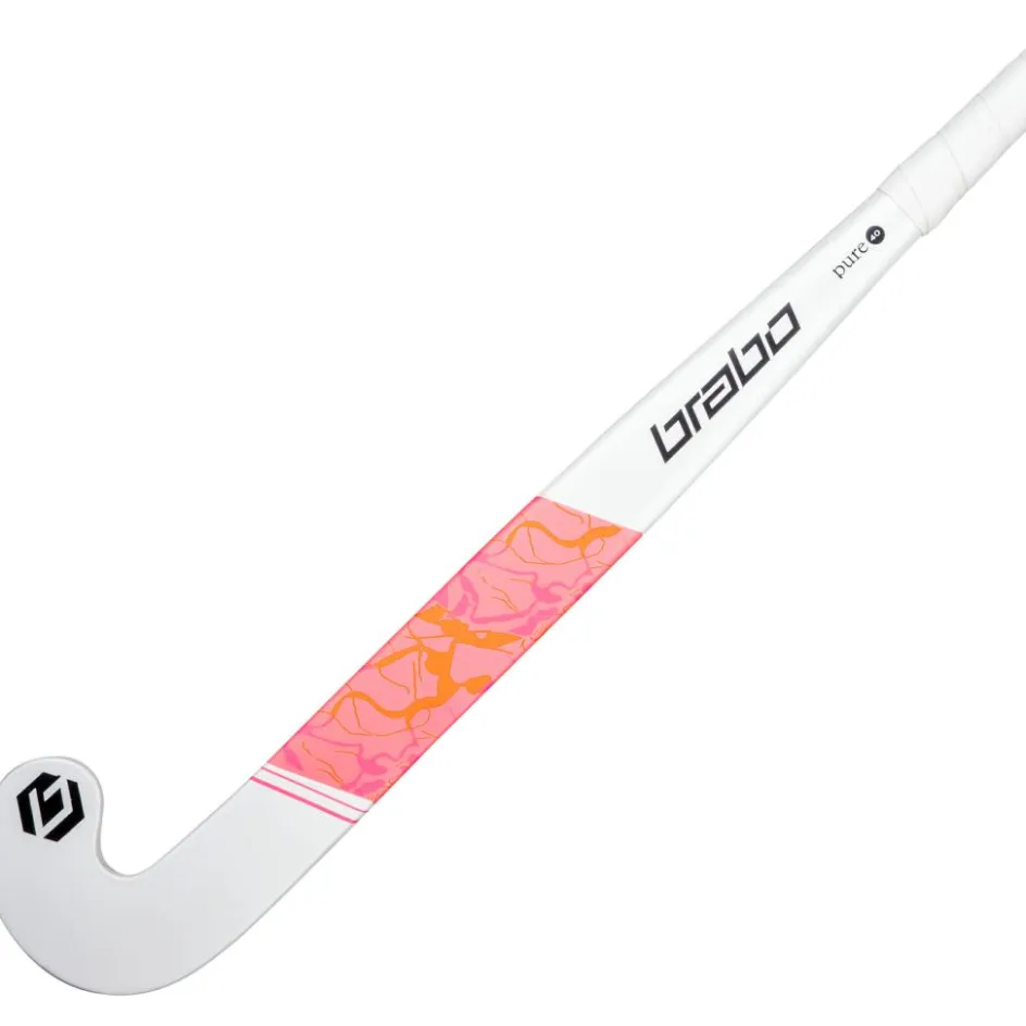 Brabo Hockeystick*G-Force Pure 40 hockeystick junior white pink