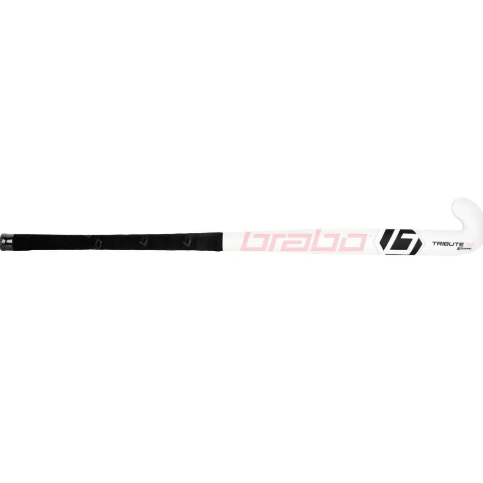 Brabo Hockeystick*IT TC-30 Classic Curve zaalhockeystick junior white pink