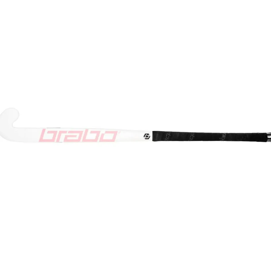 Brabo Hockeystick*IT TC-30 Classic Curve zaalhockeystick junior white pink