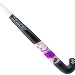 Brabo Hockeystick*Pure 20 Pro Bow hockeystick black purple - 36,5 inch