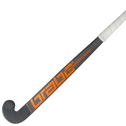Brabo Hockeystick*Traditional Carbon 80 Low Bow hockeystick grey carbon orange