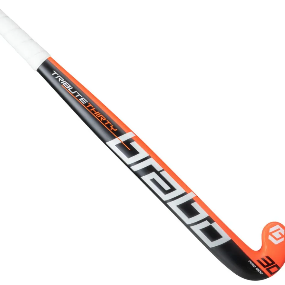 Brabo Hockeystick*Tribute 30 Pro Bow hockeystick black orange - 36,5 inch