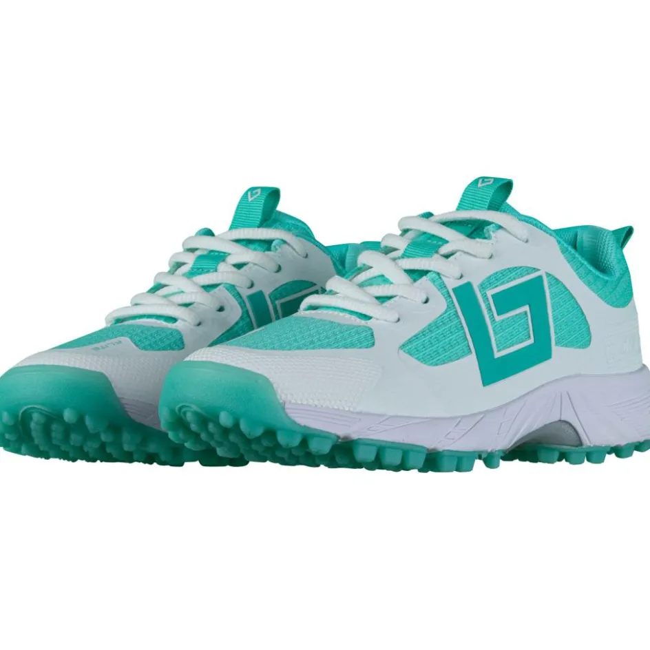 Brabo Hockeyschoenen*Tribute hockeyschoenen junior aqua white inclusief slippers