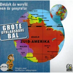 Caly Toys Buitenspelen & Spelletjes* Wereldkaart Original opblaasbare bal 50 cm