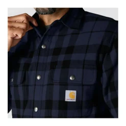 Carhartt Shirts, Polo's & Blouses*Flannel Sherpa Lined overhemd heren navy