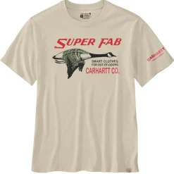 Carhartt Shirts, Polo's & Blouses*LFAB Graphic shirt heren oat milk