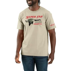 Carhartt Shirts, Polo's & Blouses*LFAB Graphic shirt heren oat milk