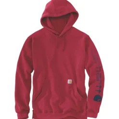 Carhartt Truien & Vesten*Logo Sleeve Graphic hoodie heren industry red