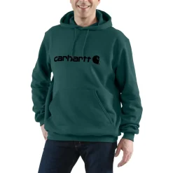 Carhartt Truien & Vesten*Marquette Logo hoodie heren greenstone