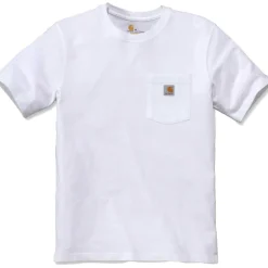Carhartt Shirts, Polo's & Blouses*Relaxed Fit Heavyweight K87 Pocket shirt heren white