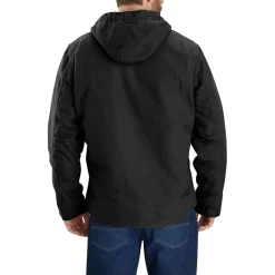 Carhartt Jassen*Relaxed Fit Washed Duck Shepa Lined winterjas heren black