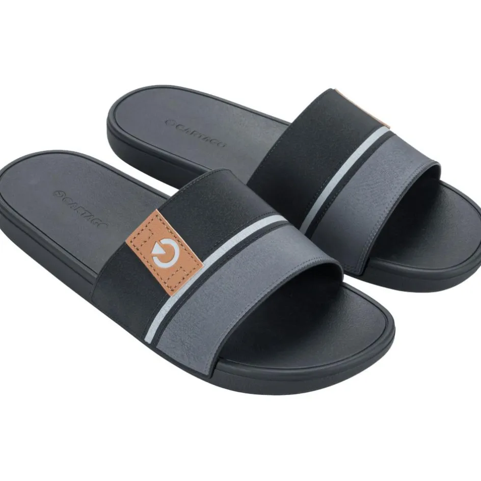 Cartago Badslippers|Slippers*Dakar slippers heren grey