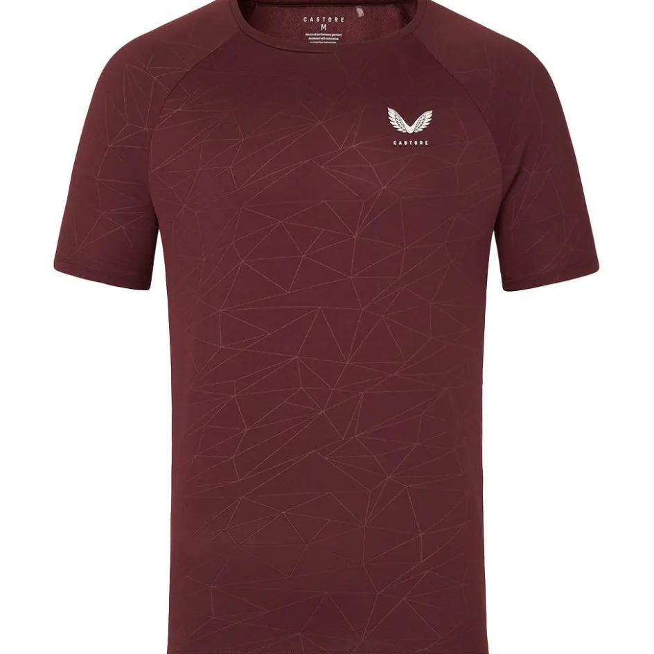 Castore Sportshirt*Adapt shirt heren plum mint