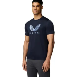 Castore Sportshirt*Adapt Short Graphic shirt heren midnight navy sky blue