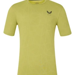 Castore Sportshirt*Engineered Knit shirt heren mustard black