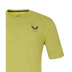 Castore Sportshirt*Engineered Knit shirt heren mustard black