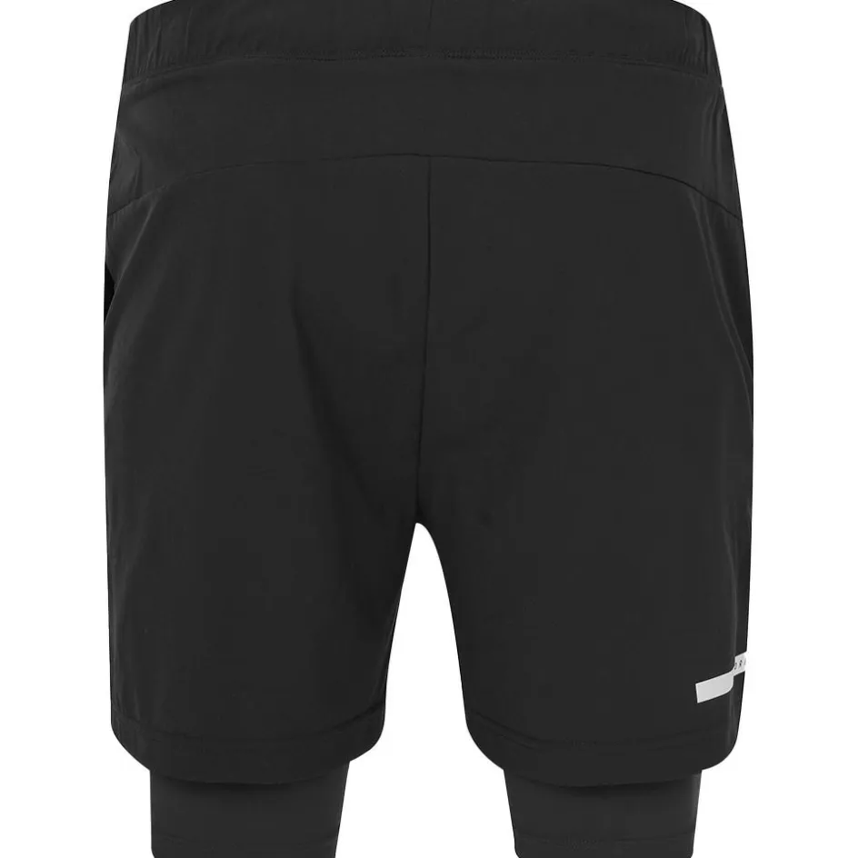 Castore Sportbroek*Flow 2-in-1 short heren black white