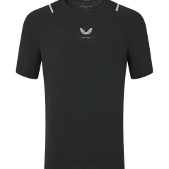 Castore Sportshirt*shirt heren black silver reflective