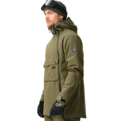 ColourWear Ski Jassen|Wintersport*Foil anorak winterjas heren dark olive