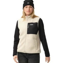 ColourWear Ski Jassen|Wintersport*Pile bodywarmer dames off white